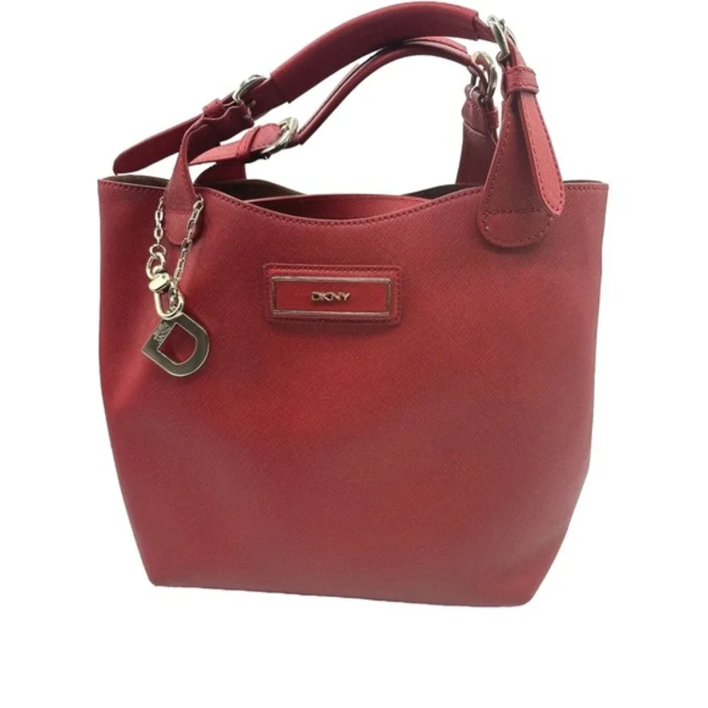 Dkny red saffiano